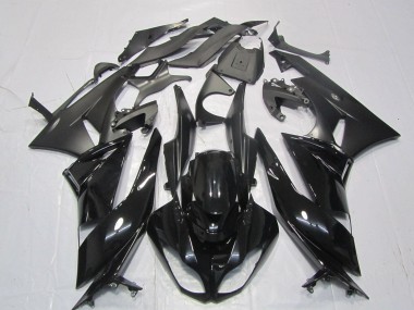 2007-2008 Kawasaki ZX6R Motorcycle Fairings - Glossy Black Matte Black Canada Websites