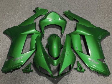 2007-2008 Kawasaki ZX6R Motorcycle Fairings - Green Chrome Canada Websites