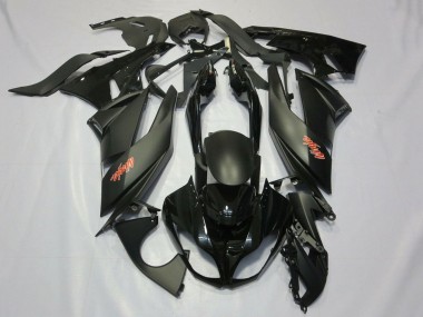 2007-2008 Kawasaki ZX6R Motorcycle Fairings - Matte Black Black Red Canada Websites