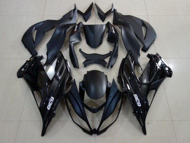 2007-2008 Kawasaki ZX6R Motorcycle Fairings - Matte Black Glossy Black White Canada Websites