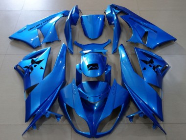 2007-2008 Kawasaki ZX6R Motorcycle Fairings - Metallic Blue Canada Websites
