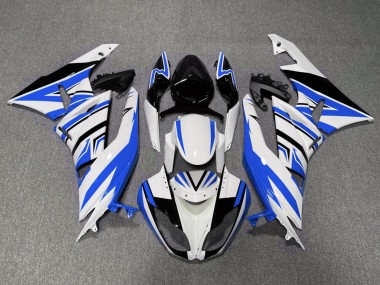 2007-2008 Kawasaki ZX6R Motorcycle Fairings - White Blue Black Canada Websites