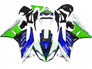 2007-2008 Kawasaki ZX6R Motorcycle Fairings - White Blue Green Black Canada Websites