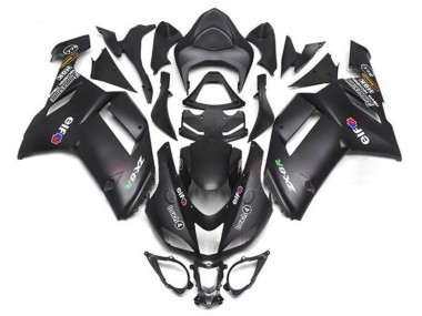 2007-2008 Kawasaki ZX6R Motorcycle Fairings - Matte Black Elf Canada Websites