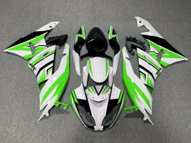 2009-2012 Kawasaki ZX6R Motorcycle Fairing - White Green Black Canada Websites
