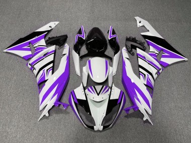 2009-2012 Kawasaki ZX6R Motorcycle Fairings - White Purple Black Canada Websites