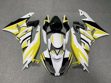 2009-2012 Kawasaki ZX6R Motorcycle Fairings - White Yellow Black Canada Websites