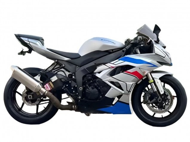 2009-2012 Kawasaki ZX6R Motorcycle Fairings - White Blue Red Black Canada Websites