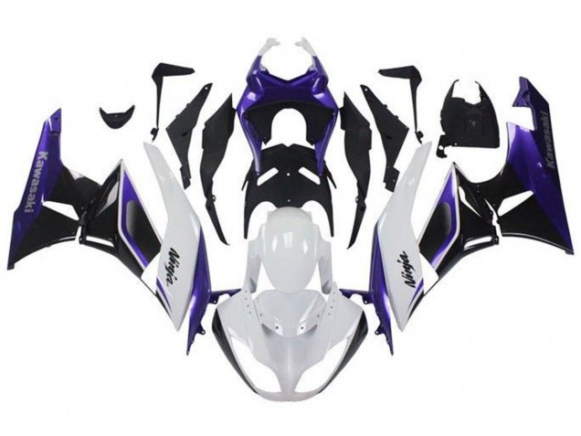 2009-2012 Kawasaki ZX6R Motorcycle Fairings - Purple White Black Canada Websites