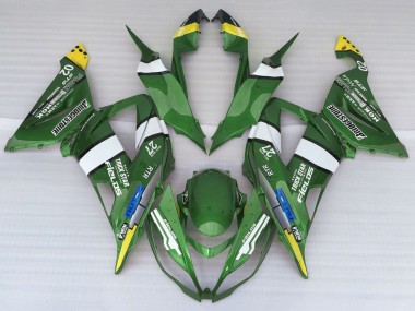 2013-2018 Kawasaki ZX6R Motorcycle Fairings - Green Yellow Blue White Canada Websites