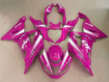 2013-2018 Kawasaki ZX6R Motorcycle Fairings - Pink White Canada Websites