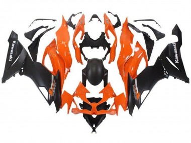 2019-2022 Kawasaki ZX6R Motorcycle Fairing - Orange Matte Black Canada Websites