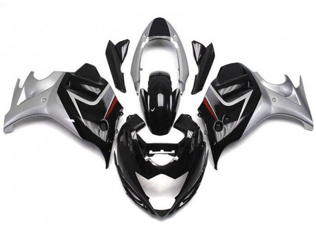 2008-2013 Suzuki GSX650F Motorcycle Fairings - Glossy Black Silver Canada Websites