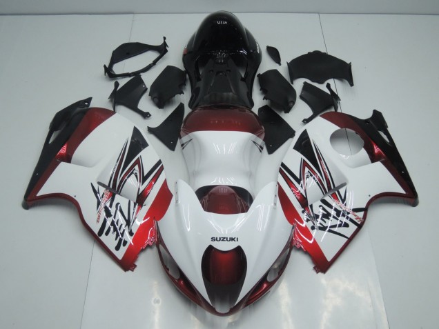 1996-2007 Suzuki GSXR 1300 Hayabusa Motorcycle Fairings - White Candy Red Black Canada Websites