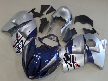 1996-2007 Suzuki GSXR1000 Motorcycle Fairings - Silver Dark Blue Canada Websites