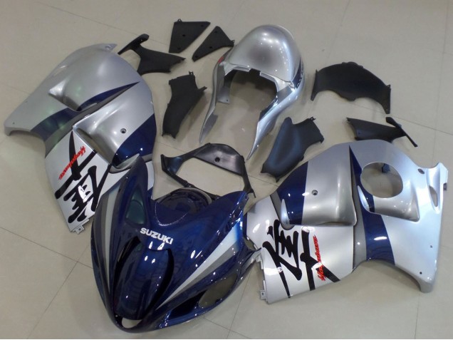 1996-2007 Suzuki GSXR1000 Motorcycle Fairings - Silver Dark Blue Canada Websites