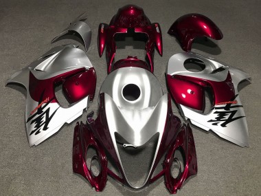 2008-2020 Silver Dark Red Suzuki GSXR 1300 Hayabusa Motorcycle Fairings Canada Websites