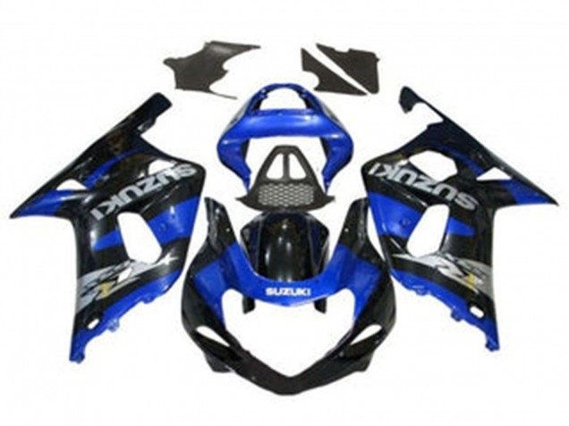 2000-2002 Suzuki GSXR1000 Motorcycle Fairings - Blue Glossy Black Chrome Canada Websites
