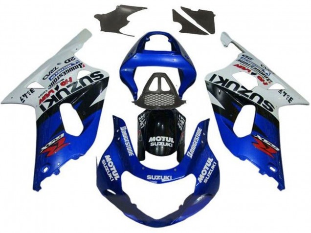 2000-2002 Suzuki GSXR1000 Motorcycle Fairings - White Red Blue Black Red Canada Websites