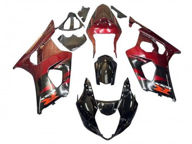 2003-2004 Suzuki GSXR 1000 Motorcycle Fairings - Red Glossy Black Canada Websites