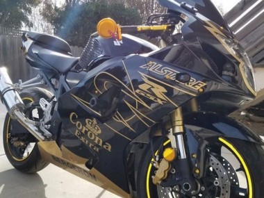 2003-2004 Suzuki GSXR 1000 Motorcycle Fairings - Black Gold Corona Canada Websites