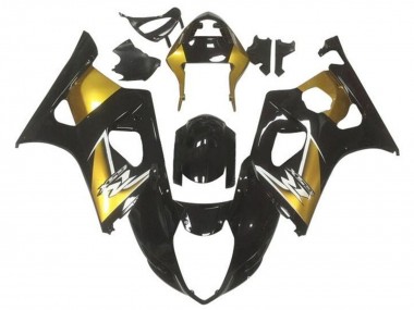 2003-2004 Suzuki GSXR 1000 Motorcycle Fairings - Gold Glossy Black Canada Websites