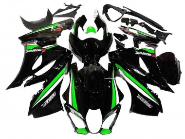 2017-2024 Suzuki GSXR1000 Motorcycle Fairings - Black Green White Stripe Canada Websites