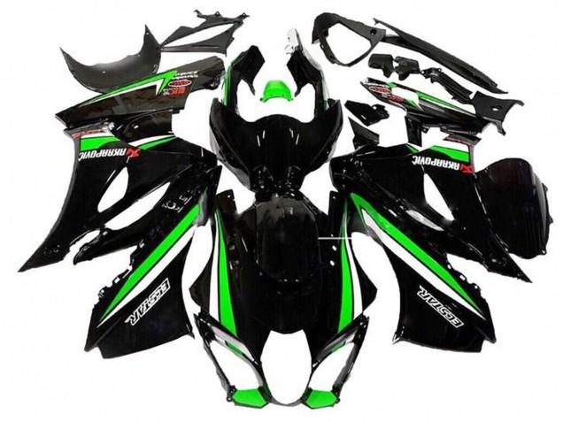 2017-2024 Suzuki GSXR1000 Motorcycle Fairings - Black Green White Stripe Canada Websites