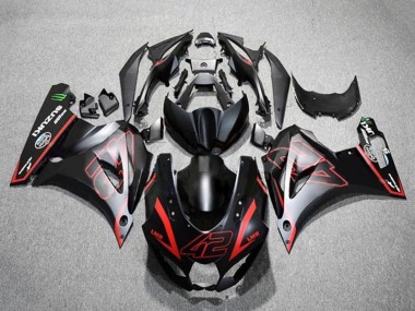 2017-2024 Suzuki GSXR1000 Motorcycle Fairings - Matte Black Red 42 Canada Websites