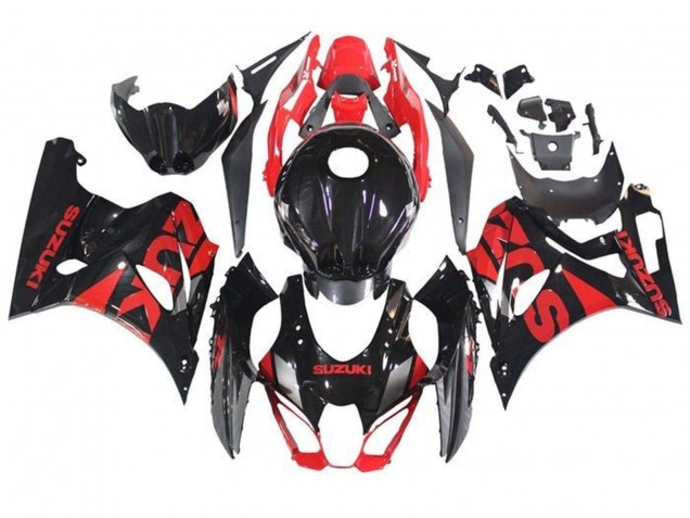 2017-2024 Suzuki GSXR1000 Motorcycle Fairings - Black Red Canada Websites