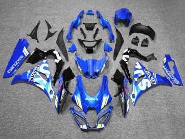 2017-2024 Suzuki GSXR1000 Motorcycle Fairings - Blue White Ecstar Canada Websites