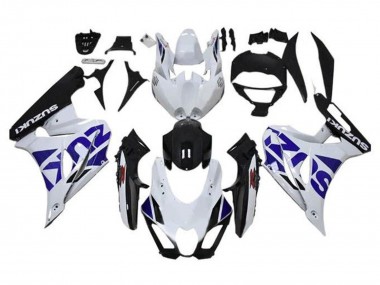 2017-2024 Suzuki GSXR1000 Motorcycle Fairing - White Blue Black Canada Websites
