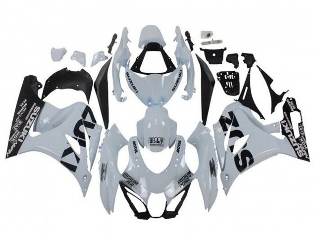 2017-2024 Suzuki GSXR1000 Motorcycle Fairings - White Black Canada Websites