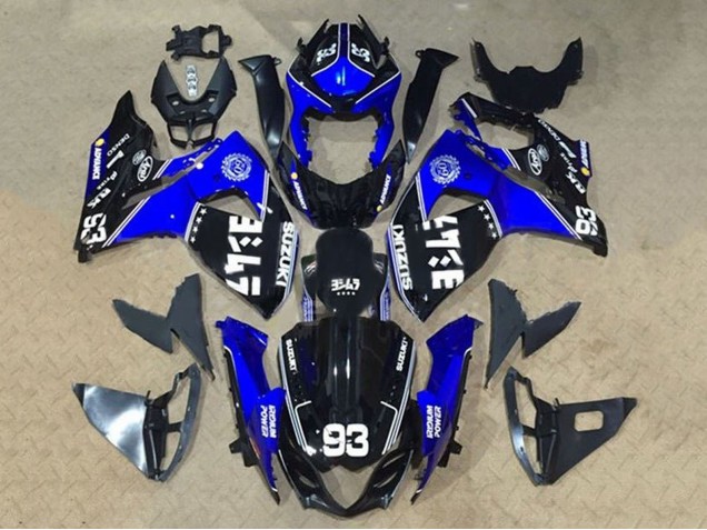 2009-2016 Suzuki GSXR 1000 Motorcycle Fairings - Black Blue White 93 Canada Websites
