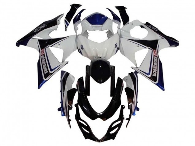 2009-2016 Suzuki GSXR 1000 Motorcycle Fairing - White Blue Black Yoshimura Canada Websites