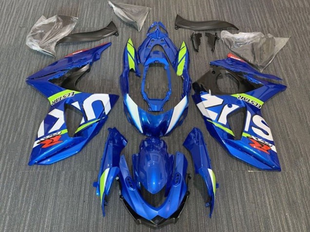 2009-2016 Suzuki GSXR 1000 Motorcycle Fairings - Blue Neon Green White Ecstar Canada Websites