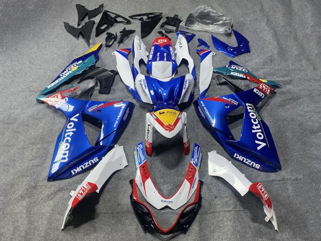2009-2016 Suzuki GSXR 1000 Motorcycle Fairings - White Blue Red Yellow Voltcom Canada Websites