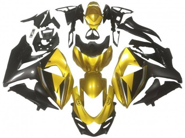 2009-2016 Suzuki GSXR 1000 Motorcycle Fairings - Gold Black Dark Grey Canada Websites