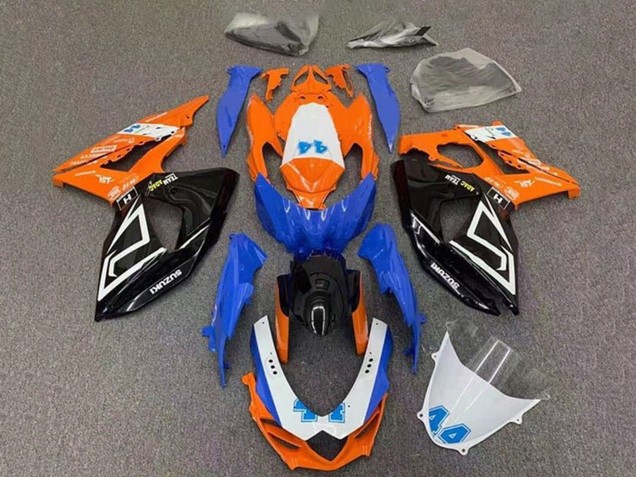 2009-2016 Suzuki GSXR 1000 Motorcycle Fairings - Orange Blue Black Canada Websites