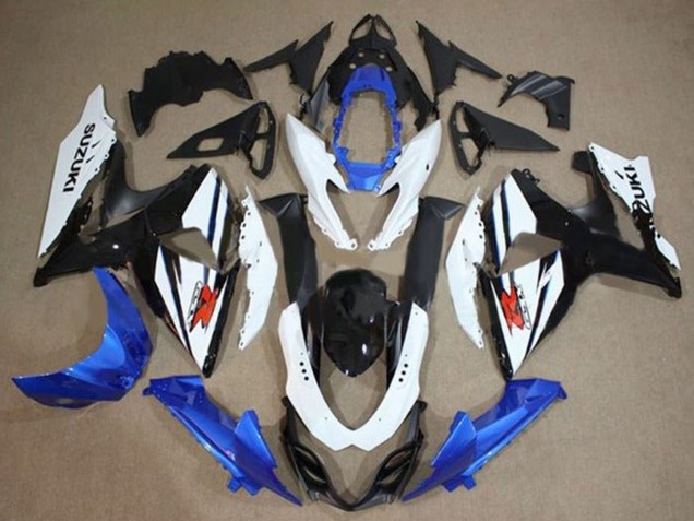 2009-2016 Suzuki GSXR 1000 Motorcycle Fairings Kit - White Blue Black Canada Websites