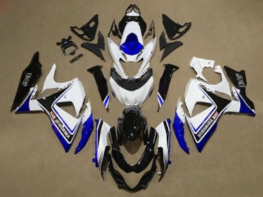 2009-2016 Suzuki GSXR 1000 Motorcycle Fairings - White Blue Black Yoshimura Canada Websites