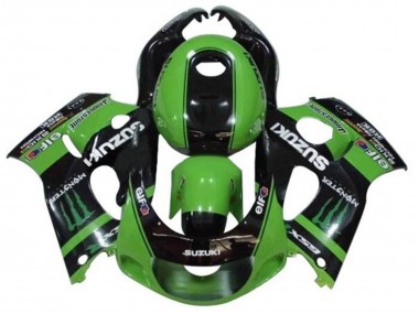 1996-2000 Suzuki GSXR 600 / GSXR 750 Motorcycle Fairings - Green Black Monster Canada Websites