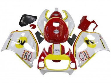 1996-2000 Suzuki GSXR 600 / GSXR 750 Motorcycle Fairings - White Red Yellow Texaco Canada Websites