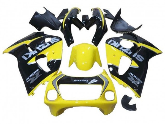 1996-2000 Suzuki GSXR 600 / GSXR 750 Motorcycle Fairings - Yellow Black Silver Canada Websites