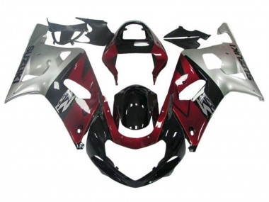 2001-2003 Suzuki GSXR 600 / GSXR 750 Motorcycle Fairing - Silver Red Glossy Black Canada Websites