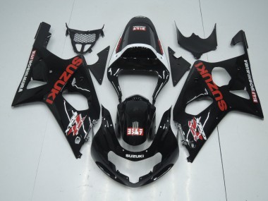 2001-2003 Suzuki GSXR 600 / GSXR 750 Motorcycle Fairings - Glossy Black Red White Yoshimura Canada Websites