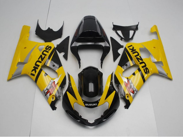2001-2003 Suzuki GSXR 600 / GSXR 750 Motorcycle Fairing - Yellow Silver Glossy Black Canada Websites