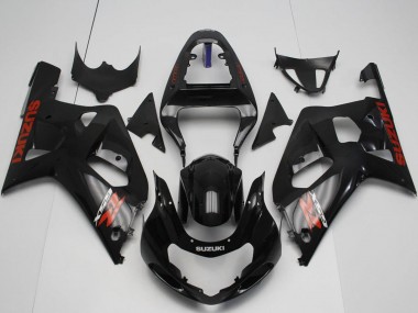 2001-2003 Suzuki GSXR 600 / GSXR 750 Motorcycle Fairings - Glossy Black Red Canada Websites