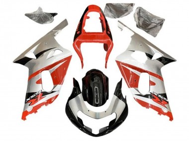 2001-2003 Suzuki GSXR 600 / GSXR 750 Motorcycle Fairings - Silver Red Glossy Black Canada Websites