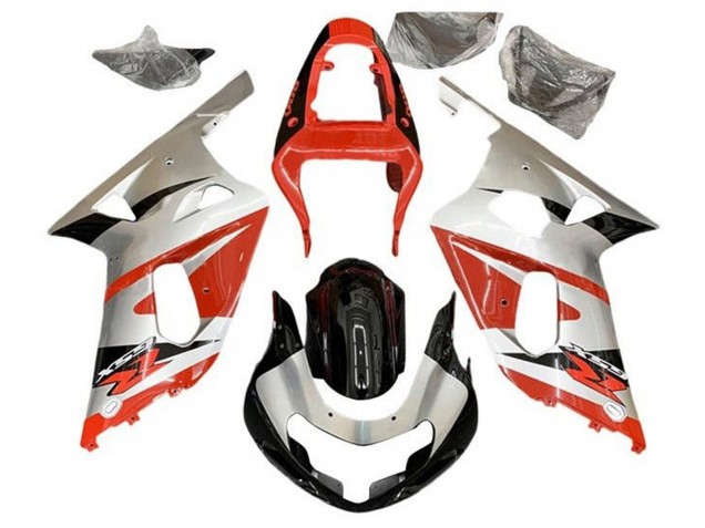 2001-2003 Suzuki GSXR 600 / GSXR 750 Motorcycle Fairings - Silver Red Glossy Black Canada Websites